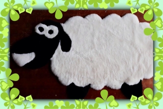 Kožušinový koberec ovečka